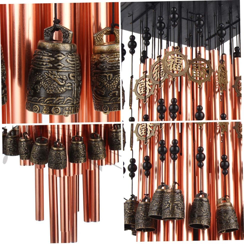 Metal Aluminum Tube Wind Chime, Copper Vintage Garden Pendant for Home Xmas - Image 3