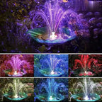 Submersible Sump Pump Floating Solar Fountain Colorful Led Light Garden Fountain Water Pump Garden Decoration Transfer Pump (Color : 6 Led Light) - Image 6