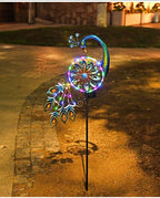 Solar Peacock Wind Spinners 35 inch Metal Garden Lights Garden Decor Outdoor (Peacock) by Unknown