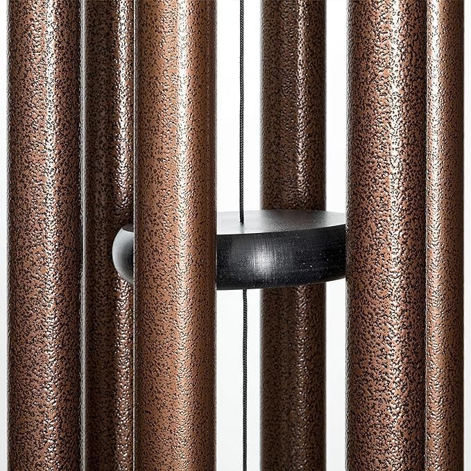 44" Aluminum Wind Chimes - Premium Wind Chime to Create a Zen Atmosphere - Wind Chime Suitable for Outdoor, Garden, Patio, Backyard, Garden Decoration with Wind Catcher Decor Gift (Copper Vein) - Image 4