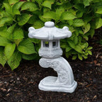 Concrete Pagoda Figurine Asian Garden Lantern Decoration Pagoda for Candles Sculpture Zen Garden Style - Image 7