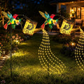 1/2pcs Hummingbird Outdoor Solar Light, 3500K 800LM IP44 Outdoor Decorative Warm White/Colored Lantern, Cute Hanging Garden Lantern, Suitable for Courtyards, Lawns by Vukjep
