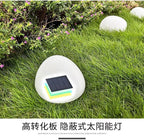 Solar Small Garden Lights Outdoor Glow Cobblestone Shape Lamp Garden Decor Waterproof Landscape Night Lights for Garden Paths, Stairs, Lawns, Patios, Yard, 4 Pack (Cool White) - Image 4