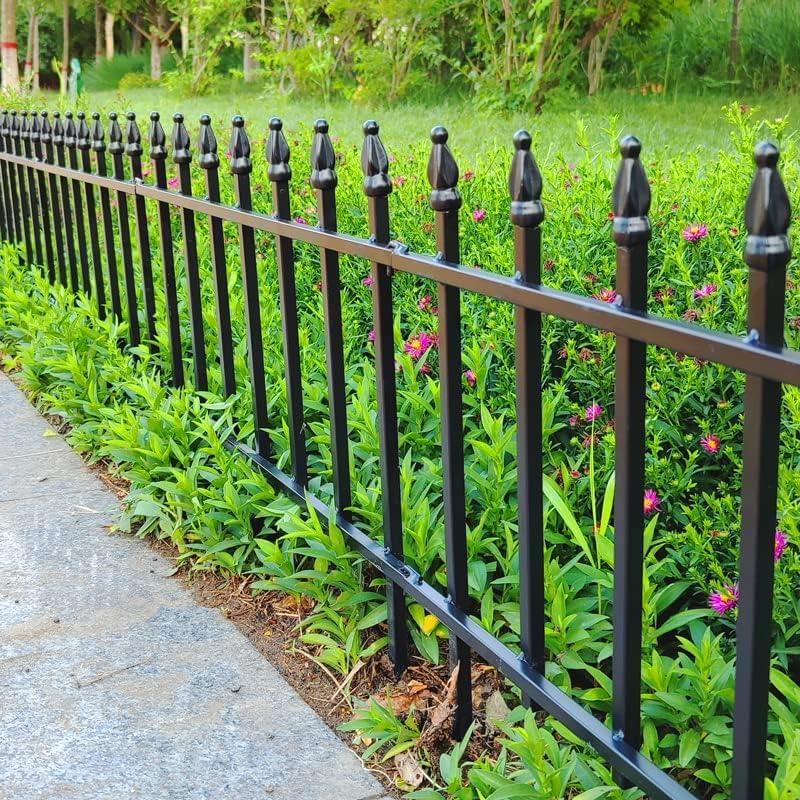 Thealyn 18" H x 22" W Decorative Metal Garden Border Fence, 10 Panels, 18Ft - Image 3