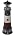 DOITOOL Solar Rotating Lighthouse Outdoor Lantern Garden Decor Resin Street Light - Black - Image 7