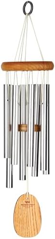 Woodstock Wind Chimes for Outside, Garden, Patio, Porch and Outdoor Decor (17") Gregorian Chimes Soprano Silver Wind Chime (GSS) by WoodstockChimes