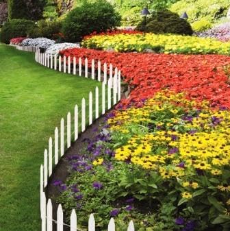 Greenes Fence Cedar Wood Garden Picket Fence, White, 16" H x 8' L (6-Pack, 48' Total) - Image 5