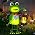 Solar Garden Lights 13.78in Tall Metal Frog Statue with Solar Lantern Decor - Image 7